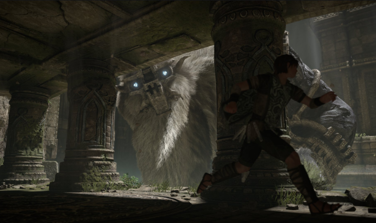Wander en Shadow of the Colossus arcade 